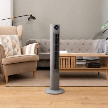 Cecotec EnergySilence 800 Skyline Smart | Tower Fan | Stand Fan | 60 W | Diameter 27 cm | Number of speeds 3 | Oscillation | Rem