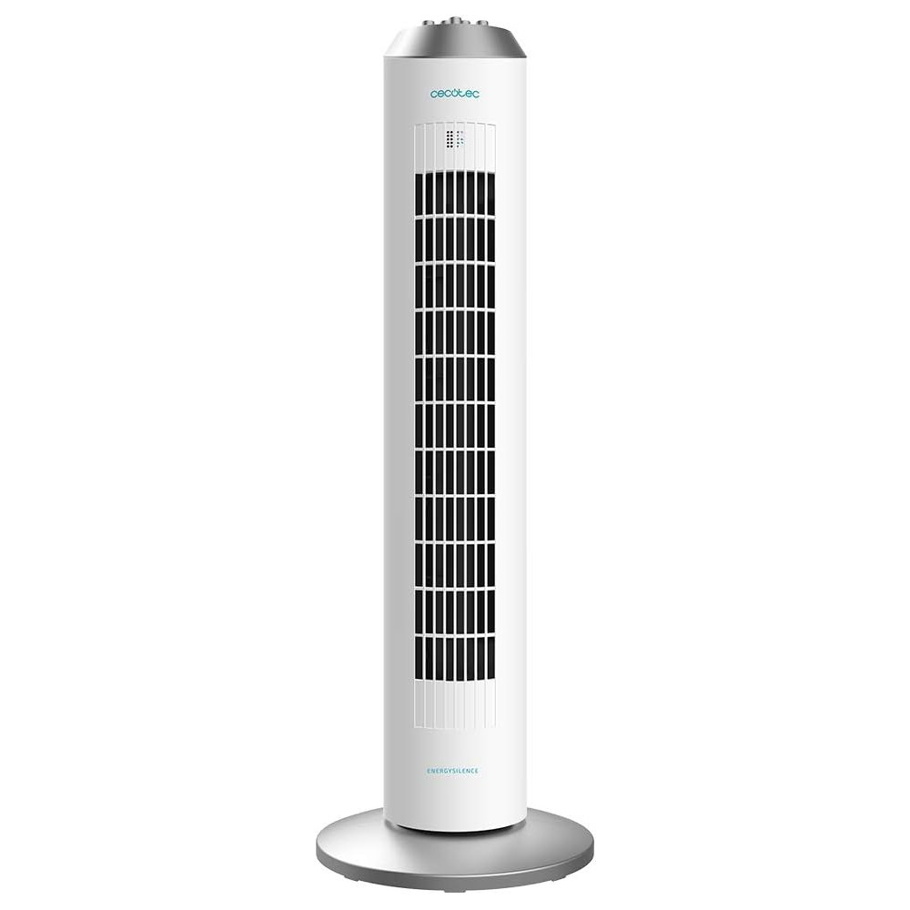 Cecotec EnergySilence 8090 Skyline | Tower Fan | Stand Fan | 60 W | Diameter 29 cm | Number of speeds 3 | Oscillation | White