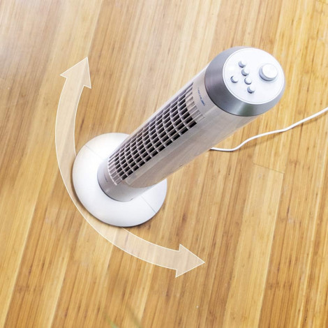 Cecotec EnergySilence 8090 Skyline | Tower Fan | Stand Fan | 60 W | Diameter 29 cm | Number of speeds 3 | Oscillation | White