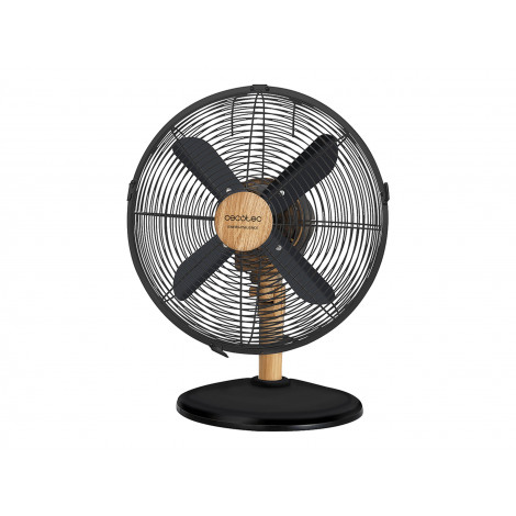 Cecotec EnergySilence 600 WoodDesk | Desktop Fan | Table Fan | 40 W | Diameter 30 cm | Number of speeds 3 | Oscillation | Beige/
