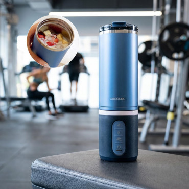 Cecotec Blender | Power Titanium Shake2Go | Portable | 180 W | Jar material BPA-free | Jar capacity 0.6 L | Dark Steel