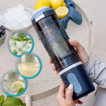 Cecotec Blender | Power Titanium Shake2Go | Portable | 180 W | Jar material BPA-free | Jar capacity 0.6 L | Lagoon