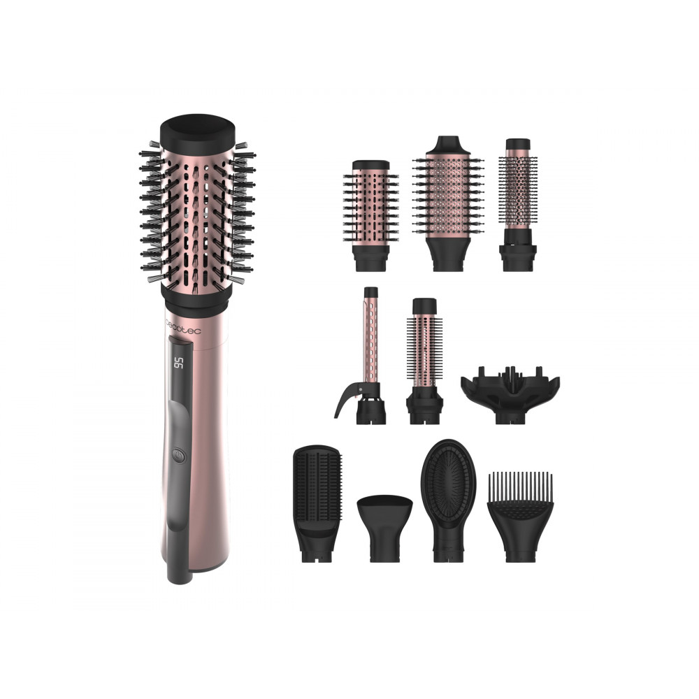 Cecotec Air Brush | CeramicCare 10in1 AirBrush | Ion conditioning | Number of heating levels 3 | 1200 W | Black/Pink