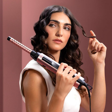 Cecotec Air Brush | CeramicCare 10in1 AirBrush | Ion conditioning | Number of heating levels 3 | 1200 W | Black/Pink