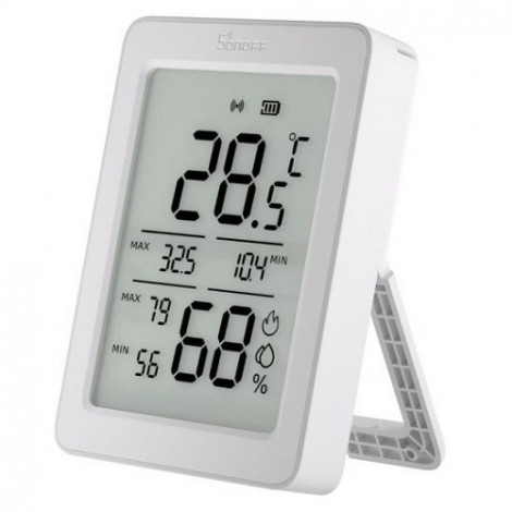 SONOFF Zigbee išmanusis temperatūros ir drėgmės jutiklis su LCD ekranu