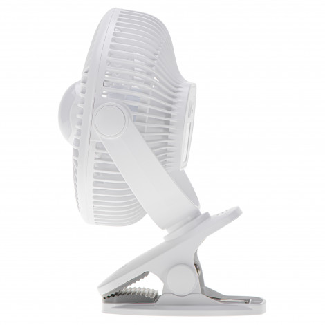 Adler Rechargeable fan with clip | AD 7335 | Table Fan | 6 W | Diameter 12.7 cm | Number of speeds 3 | Oscillation | White