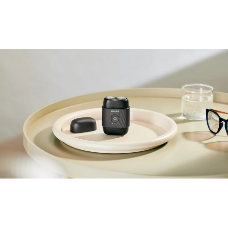 Philips Compact Shaver | S591/05 500 Series | Operating time (max) 40 min | Wet & Dry | Lithium Ion | Metallic Black