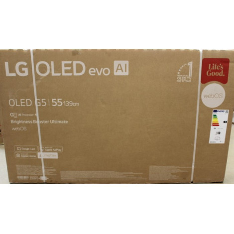 SALE OUT. LG OLED55G51LW 55" (140 cm) Premium OLED TV | LG OLED55G51LW | 55 | Smart TV | webOS 25 | UHD | DAMAGED PACKAGING