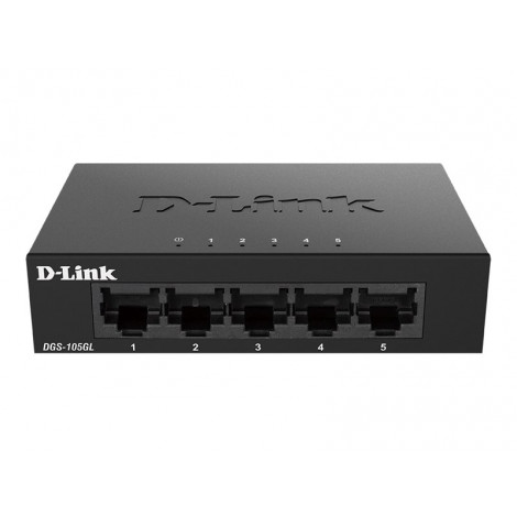 D-Link | Ethernet Switch | DGS-105GL/E | Unmanaged | Desktop | Gigabit Ethernet (copper) ports quantity 5 | 60 month(s)