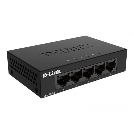 D-Link | Ethernet Switch | DGS-105GL/E | Unmanaged | Desktop | Gigabit Ethernet (copper) ports quantity 5 | 60 month(s)