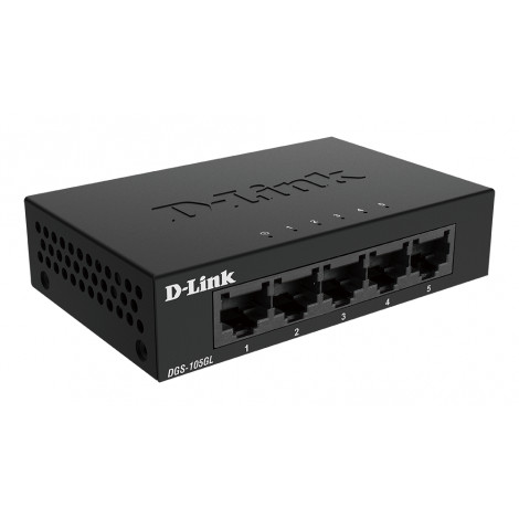 D-Link | Ethernet Switch | DGS-105GL/E | Unmanaged | Desktop | Gigabit Ethernet (copper) ports quantity 5 | 60 month(s)