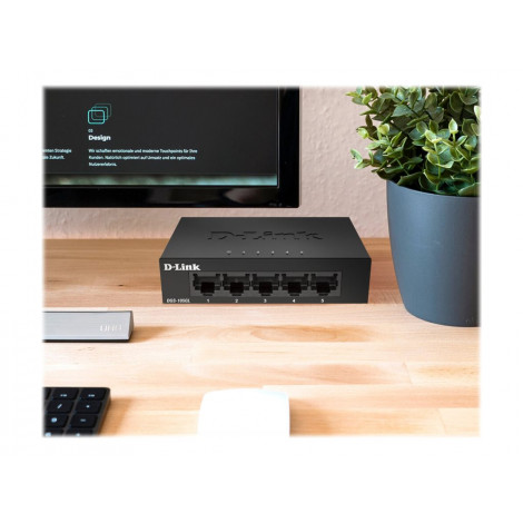 D-Link | Ethernet Switch | DGS-105GL/E | Unmanaged | Desktop | Gigabit Ethernet (copper) ports quantity 5 | 60 month(s)