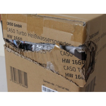 SALE OUT. Caso 01884 HW 1660 Turbo Hot water dispenser, Power 2600 W, Capacity 4 L, Black/Stainless Steel | Caso | Turbo Hot Wat