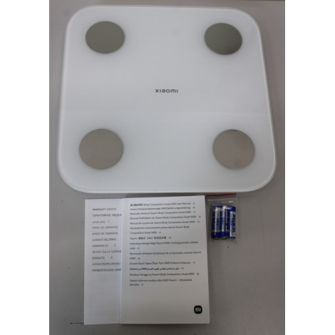 SALE OUT. Xiaomi | Body Composition Scale S400 | DAMAGED PACKAGING, USED, SCRATCHED ON BACK | Body fat analysis | Body Mass Inde