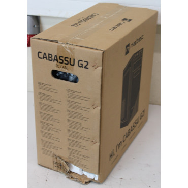 SALE OUT. Natec Cabassu G2 PC case Midi Tower, Black | Natec | PC case | Cabassu G2 | Black | Midi Tower | DAMAGED PACKAGING