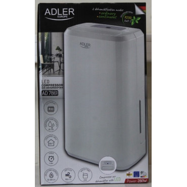 SALE OUT. Adler AD 7861 Compressor air dehumidifier, White | Adler | Compressor Air Dehumidifier | AD 7861 | Power 280 W | Suita