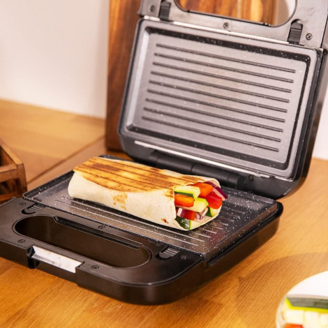 Cecotec Sandwich Maker | Rock nToast 4in1 | 1000 W | Number of plates 4 | Black