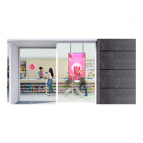 LG Window Facing Display | 49XS4P-B | 49 " | Landscape/Portrait | 24/7 | webOS | 8 ms