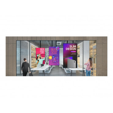 LG Window Facing Display | 49XS4P-B | 49 " | Landscape/Portrait | 24/7 | webOS | 8 ms