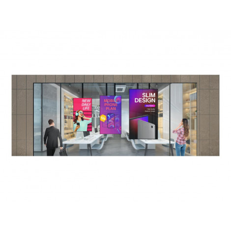 LG Window Facing Display | 49XS4P-B | 49 " | Landscape/Portrait | 24/7 | webOS | 8 ms