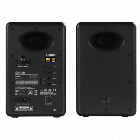 Edifier M90 Compact Active 2.0 Speakers, Black