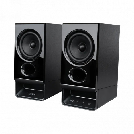 Edifier R20BT Compact Bluetooth 2.0 Speakers with Ambient Light, Black