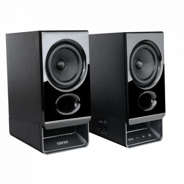 Edifier R20BT Compact Bluetooth 2.0 Speakers with Ambient Light, Black
