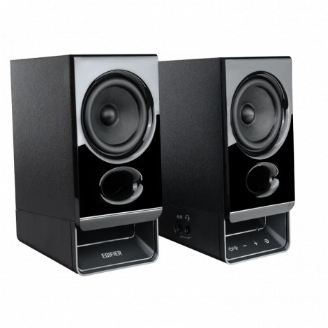 Edifier R20BT Compact Bluetooth 2.0 Speakers with Ambient Light, Black