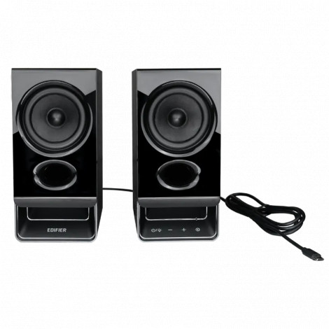 Edifier R20BT Compact Bluetooth 2.0 Speakers with Ambient Light, Black