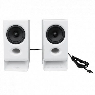 Edifier R20BT Compact Bluetooth 2.0 Speakers with Ambient Light, White