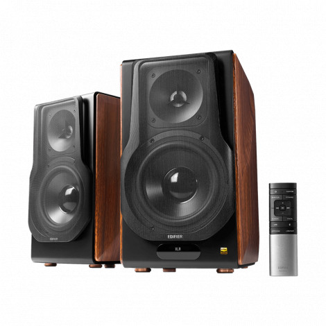 Edifier S3000MK II Premium Wireless 2.0 Bookshelf Speakers, Brown