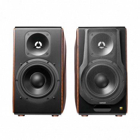 Edifier S3000MK II Premium Wireless 2.0 Bookshelf Speakers, Brown