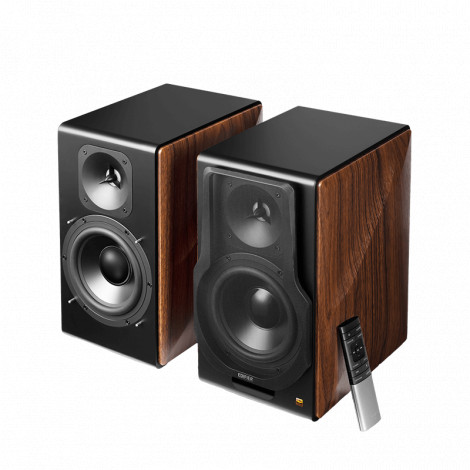 Edifier S3000MK II Premium Wireless 2.0 Bookshelf Speakers, Brown