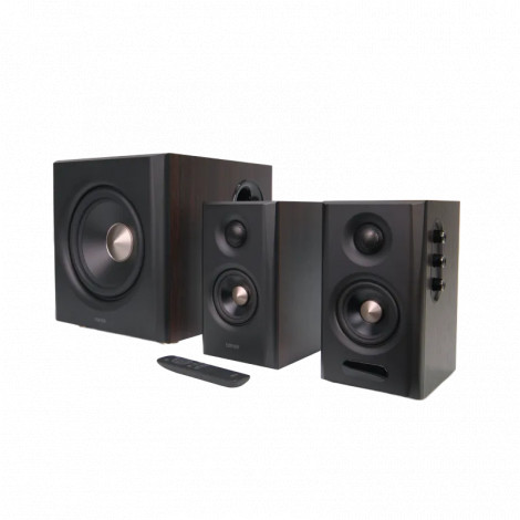 Edifier S355DB Bookshelf Speaker and Subwoofer 2.1 Speaker System, Walnut