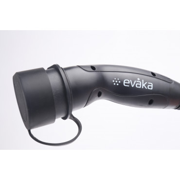 Evaka EV Charging Cable Type 2-Type 2, 22 kW, 32 A, 5 x 6 mm2, 1 x 0.5 mm2, 5 m | ITGAM3871 | Black
