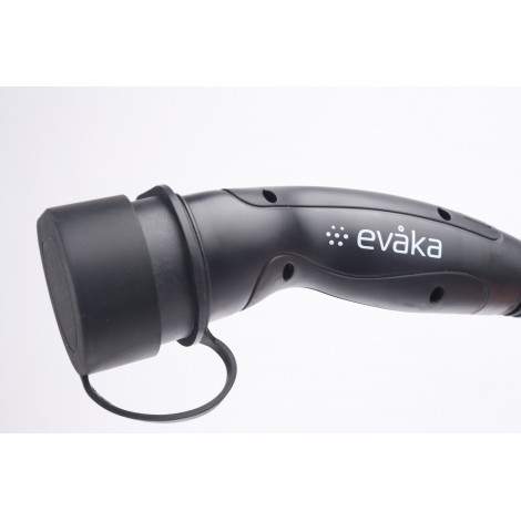 Evaka EV Charging Cable Type 2-Type 2, 22 kW, 32 A, 5 x 6 mm2, 1 x 0.5 mm2, 5 m | ITGAM3871 | Black