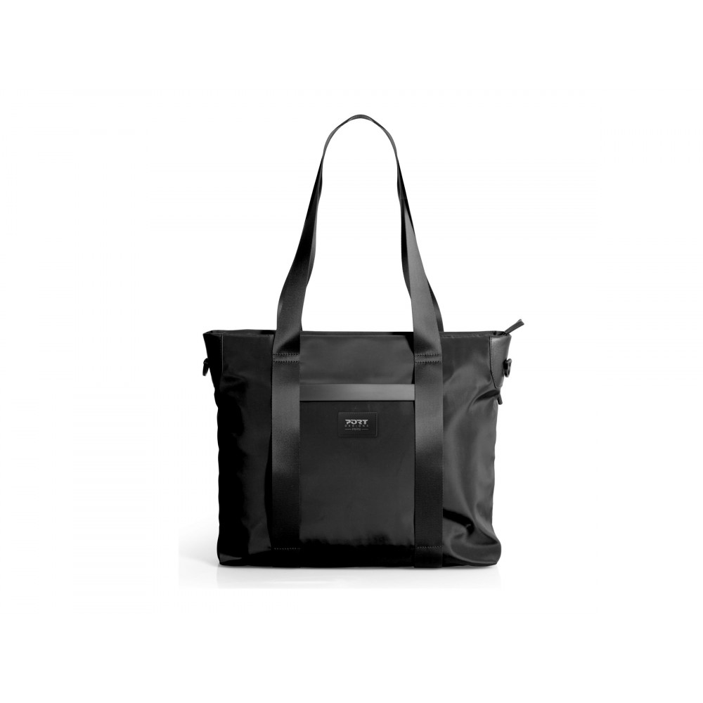 PORT DESIGNS Muse Signature | Fits up to size 16 " | Tote bag | Shoulder strap | Waterproof | Black