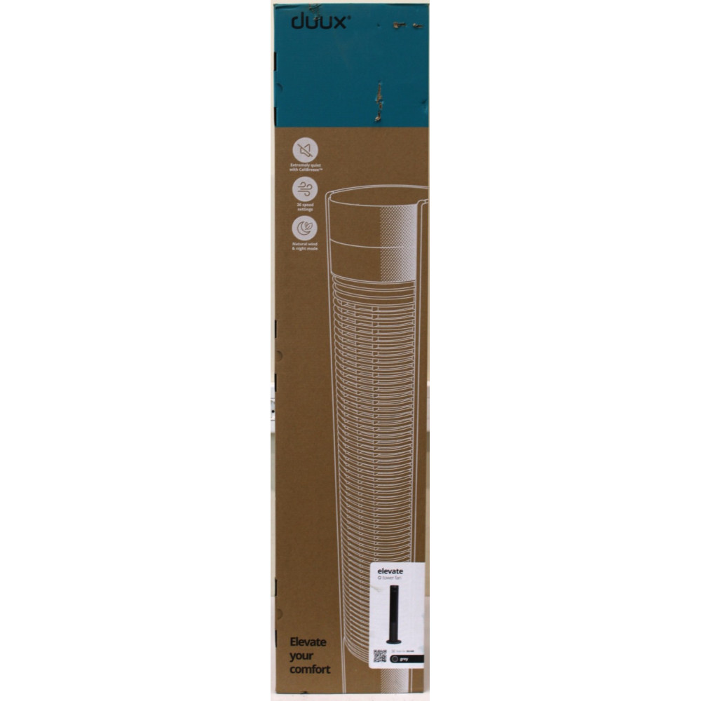 SALE OUT. | Duux Fan | Elevate | Tower Fan | 40 W | Diameter 29 cm | Number of speeds 12 | Oscillation | Gray | DAMAGED PACKAGIN