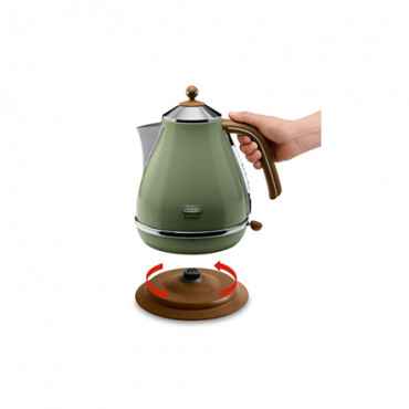 Delonghi | Kettle | KBOV 2001.GR | Electric | 2000 W | 1.7 L | 360 rotational base | Green