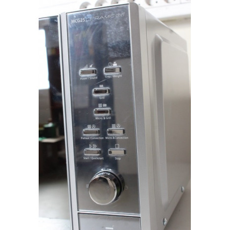 SALE OUT. Caso | Microwave oven | MCG 25 | Free standing | 25 L | 900 W | Convection | Grill | Black, Stainless steel | DAMAGED 