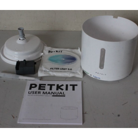 SALE OUT. Petkit P4114 (CT-W2) Eversweet Solo 2 Fountain, White | PETKIT | Smart Pet Drinking Fountain | Eversweet Solo 2 | Capa