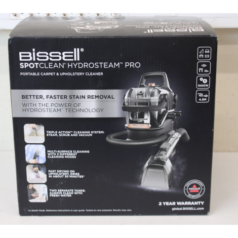 SALE OUT. Bissell | Portable Carpet and Upholstery Cleaner | SpotClean HydroSteam Pro | Corded operating | Washing function | 10