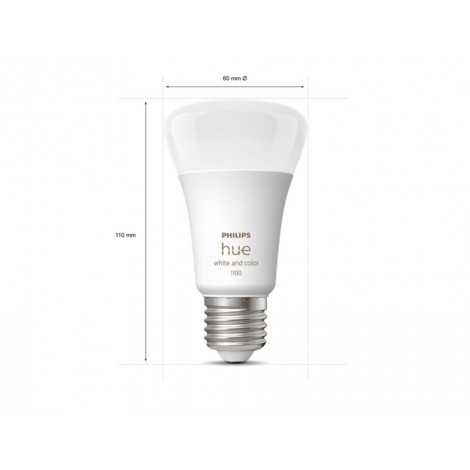 Hue WCA Starter Kit 9W A60 E27, 3pcs, Bridge, Switch | E27 | 9 W | RGBW 2000-6500K | Bluetooth and Zigbee