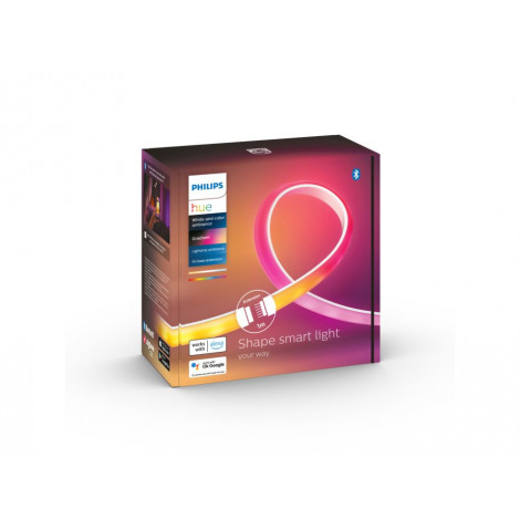 Philips Hue | Lightstrip Extension | Hue Gradient Lightstrip 1m Extension | White and colored light