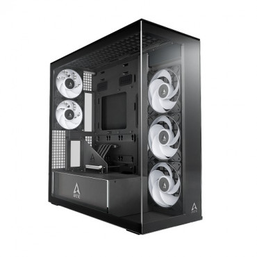 ARCTIC Premium E-ATX PC korpusas Xtender VG, juodas
