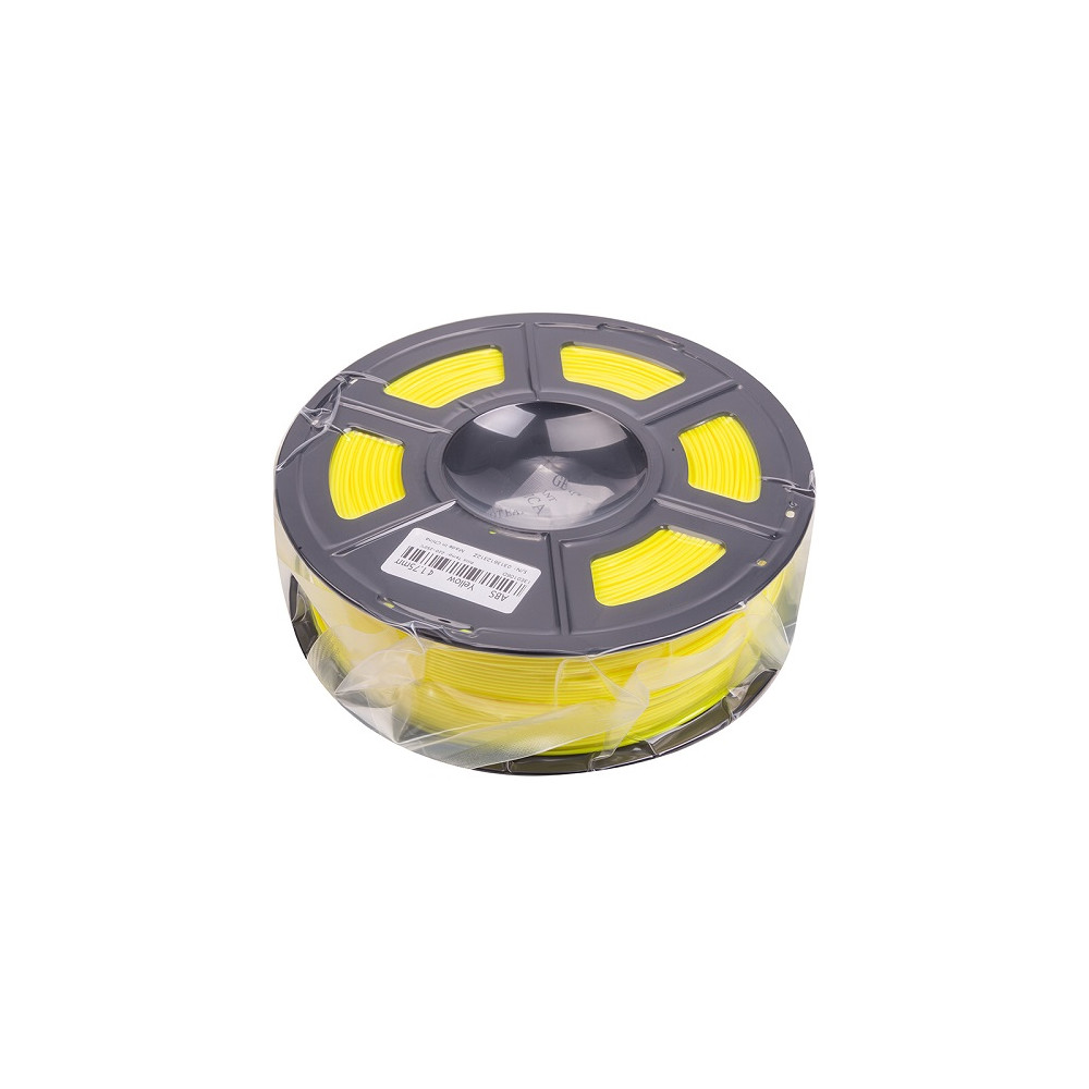 3D spausdinimo plastikas ABS, 1.75mm, 1kg, geltonas