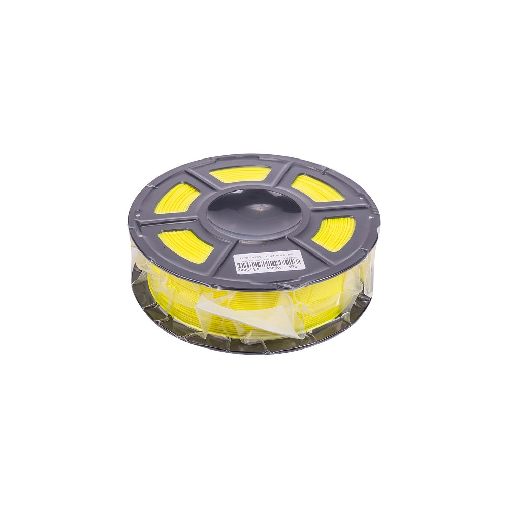 3D spausdinimo plastikas PLA, 1.75mm, 1kg, geltonas