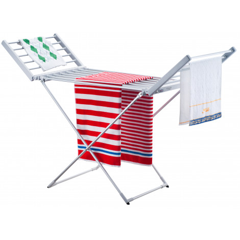 Adler | Foldable electric clothes drying rack | AD 7821 | 220 W | Silver/White