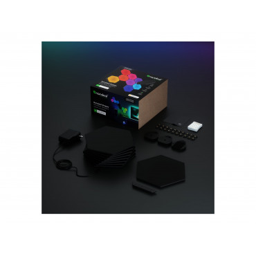 Nanoleaf | Shapes Black Hexagons Starter Kit (9 panels) | 42 W | WiFi
