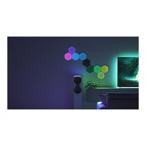 Nanoleaf | Shapes Black Hexagons Starter Kit (9 panels) | 42 W | WiFi
